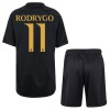 Original Trikotsatz Real Madrid Rodrygo 11 Ausweichtrikot 2023-24 Für Kinder